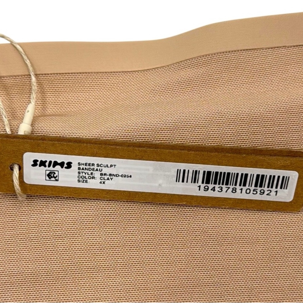 Skims Sheer Sculpt Bandeau Size 4X - Picture 13 of 16